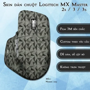 Skin dán chuột Logitech MX Master 2, 2s, 3, 3s mẫu Nordic xám