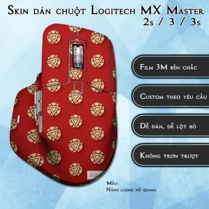 Skin dán chuột Logitech MX Master 2, 2s, 3, 3s mẫu Năng lượng hồ quang