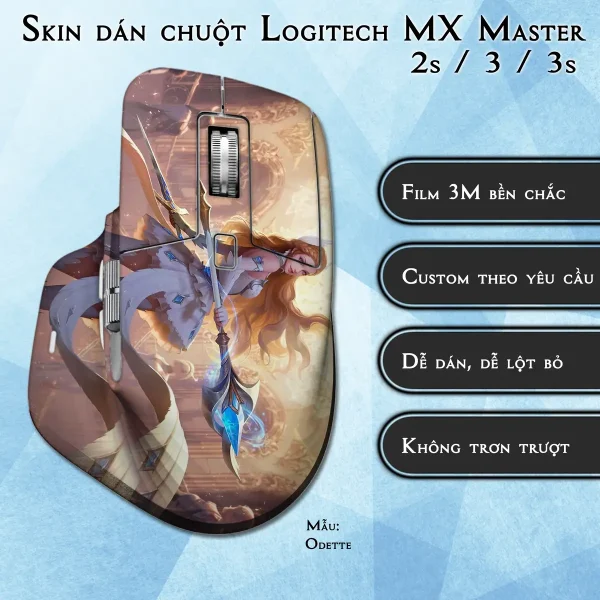 Skin dán chuột Logitech MX Master 2, 2s, 3, 3s mẫu Odette
