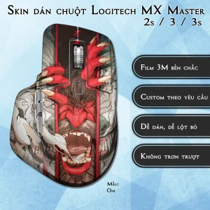 Skin dán chuột Logitech MX Master 2, 2s, 3, 3s mẫu Oni