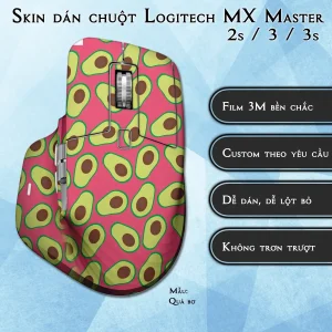 Skin dán chuột Logitech MX Master 2, 2s, 3, 3s mẫu Quả bơ