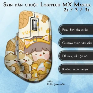 Skin dán chuột Logitech MX Master 2, 2s, 3, 3s mẫu RoRo Jump ro06