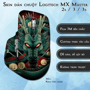 Skin dán chuột Logitech MX Master 2, 2s, 3, 3s mẫu Rồng thần namek