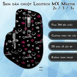 Skin dán chuột Logitech MX Master 2, 2s, 3, 3s mẫu smile