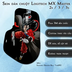 Skin dán chuột Logitech MX Master 2, 2s, 3, 3s mẫu Songoku Dragon Ball 7vnr002
