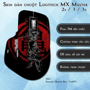 Skin dán chuột Logitech MX Master 2, 2s, 3, 3s mẫu Songoku Dragon Ball 7vnr031