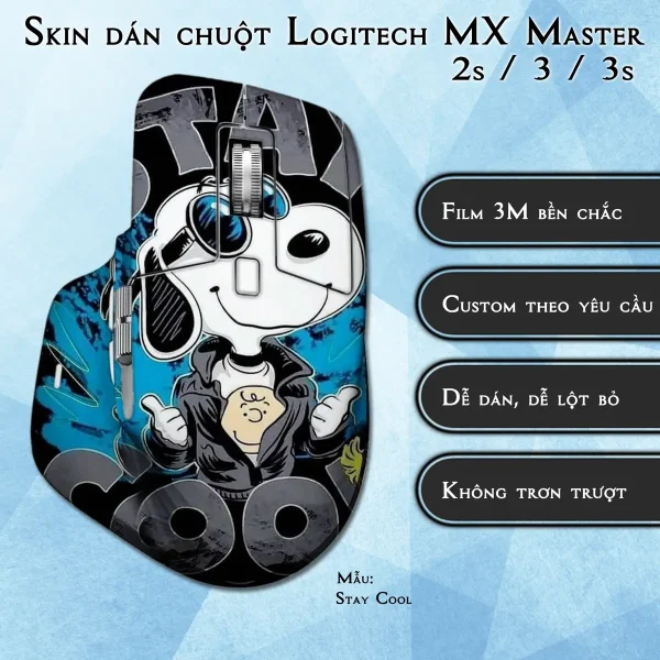 Skin dán chuột Logitech MX Master 2, 2s, 3, 3s mẫu Stay Cool