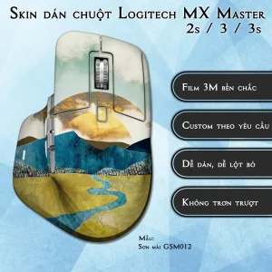 Skin dán chuột Logitech MX Master 2, 2s, 3, 3s mẫu Sơn mài GSM012