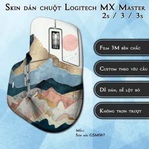 Skin dán chuột Logitech MX Master 2, 2s, 3, 3s mẫu Sơn mài GSM067