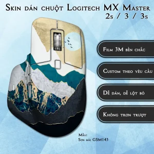 Skin dán chuột Logitech MX Master 2, 2s, 3, 3s mẫu Sơn mài GSM143