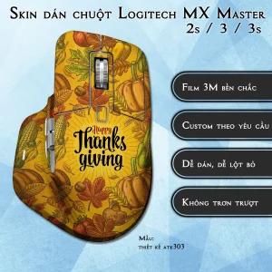Skin dán chuột Logitech MX Master 2, 2s, 3, 3s mẫu thiết kế atk303