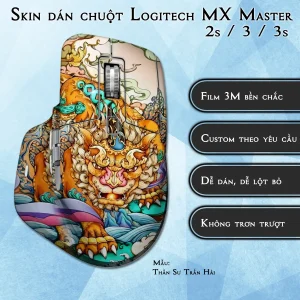 Skin dán chuột Logitech MX Master 2, 2s, 3, 3s mẫu Thần Sư Trấn Hải