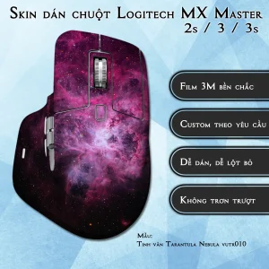 Skin dán chuột Logitech MX Master 2, 2s, 3, 3s mẫu Tinh vân Tarantula Nebula vutr010