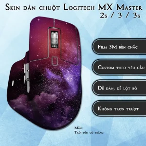Skin dán chuột Logitech MX Master 2, 2s, 3, 3s mẫu Trời đêm có trăng