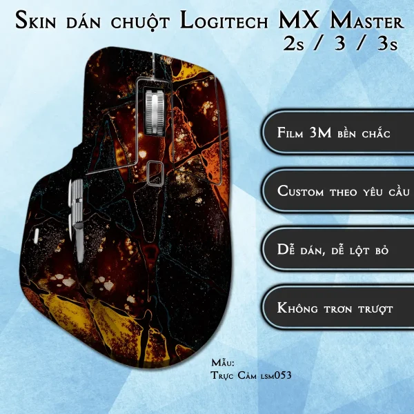 Skin dán chuột Logitech MX Master 2, 2s, 3, 3s mẫu Trực Cảm lsm053