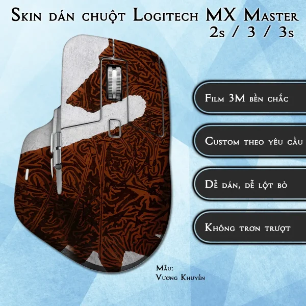 Skin dán chuột Logitech MX Master 2, 2s, 3, 3s mẫu Vương Khuyển