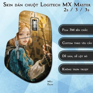 Skin dán chuột Logitech MX Master 2, 2s, 3, 3s mẫu Zelda
