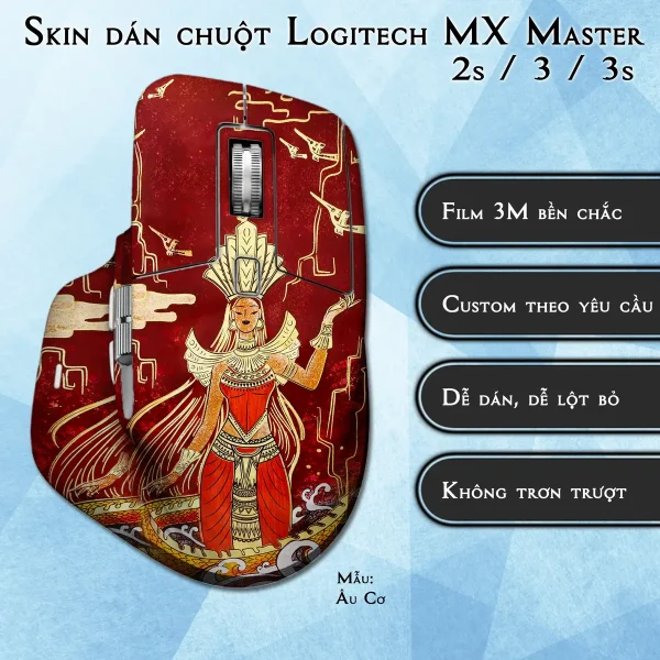 Skin dán chuột Logitech MX Master 2, 2s, 3, 3s mẫu Âu Cơ