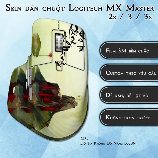 Skin dán chuột Logitech MX Master 2, 2s, 3, 3s mẫu Độ Ta Không Độ Nàng doq06