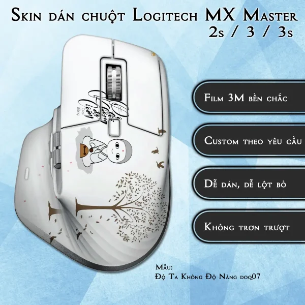 Skin dán chuột Logitech MX Master 2, 2s, 3, 3s mẫu Độ Ta Không Độ Nàng doq07