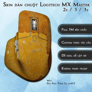 Skin dán chuột Logitech MX Master 2, 2s, 3, 3s mẫu Đức Phật Thích Ca lsm015