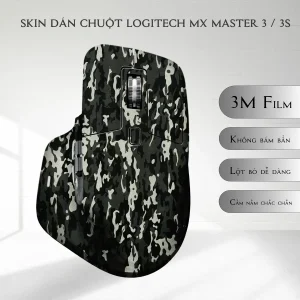 Skin dán chuột Logitech MX Master 2, 2s, 3, 3s mẫu camo xám