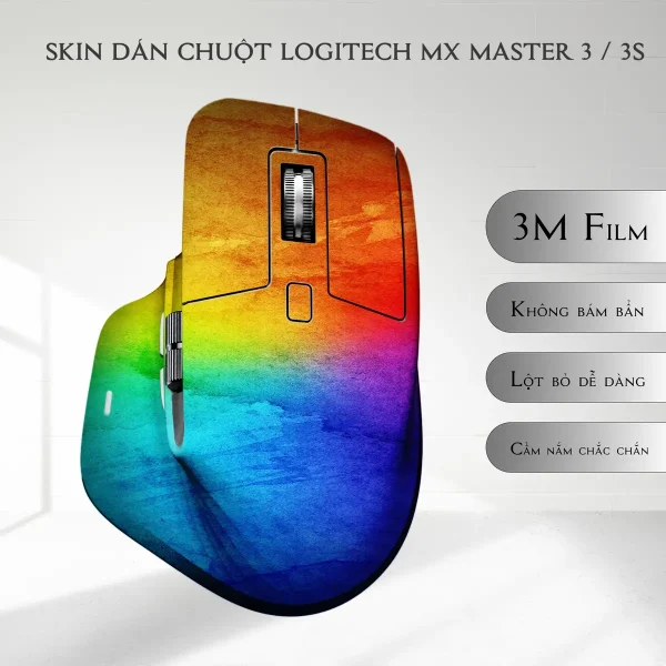 Skin dán chuột Logitech MX Master 2, 2s, 3, 3s mẫu colorful