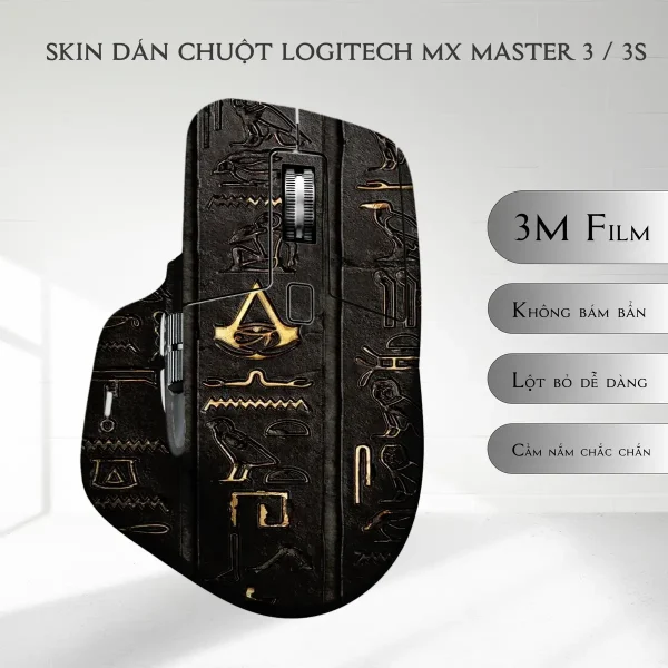 Skin dán chuột Logitech MX Master 2, 2s, 3, 3s mẫu họa tiết Ai Cập