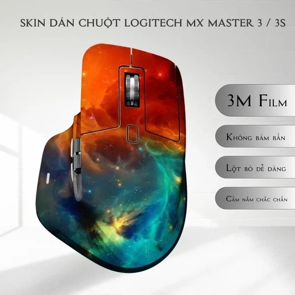 Skin dán chuột Logitech MX Master 2, 2s, 3, 3s mẫu không gian space001