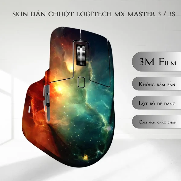 Skin dán chuột Logitech MX Master 2, 2s, 3, 3s mẫu không gian space122