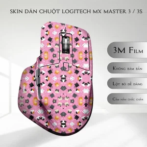 Skin dán chuột Logitech MX Master 2, 2s, 3, 3s mẫu meomeo cats