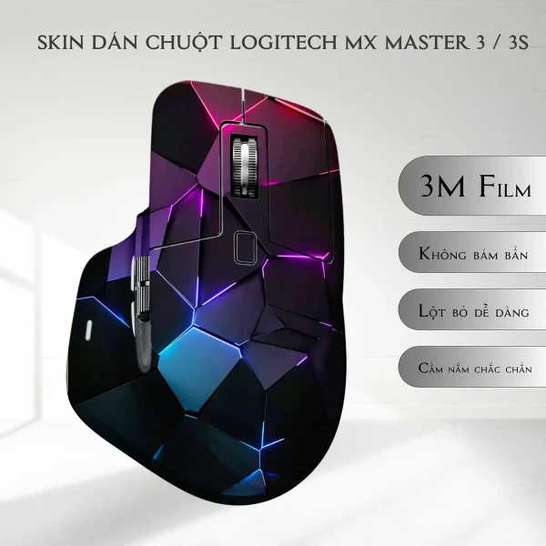 Skin dán chuột Logitech MX Master 2, 2s, 3, 3s mẫu neon