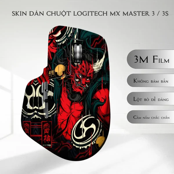 Skin dán chuột Logitech MX Master 2, 2s, 3, 3s mẫu quy vương