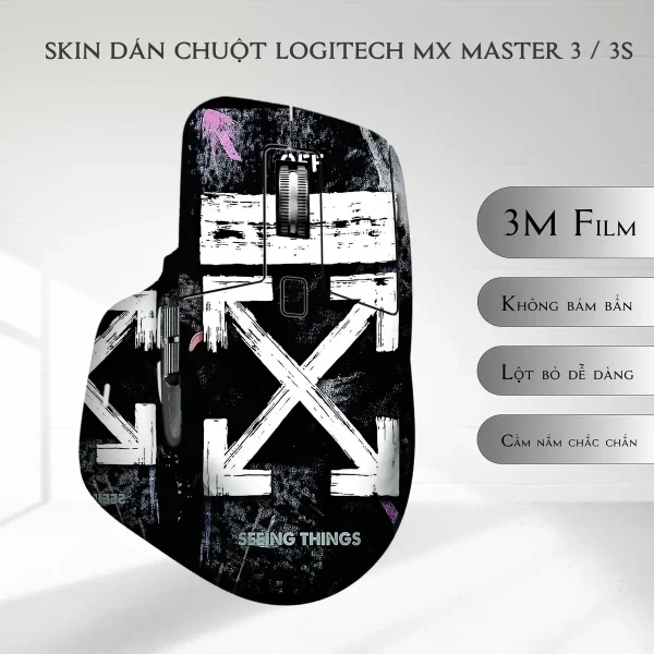 Skin dán chuột Logitech MX Master 2, 2s, 3, 3s mẫu seeing things