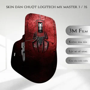 Skin dán chuột Logitech MX Master 2, 2s, 3, 3s mẫu spider-man