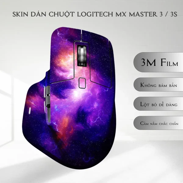 Skin dán chuột Logitech MX Master 2, 2s, 3, 3s mẫu tinh vân