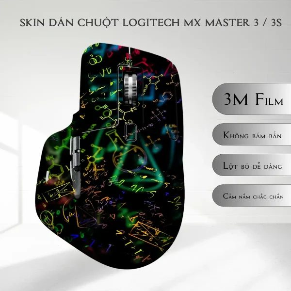 Skin dán chuột Logitech MX Master 2, 2s, 3, 3s mẫu toans học