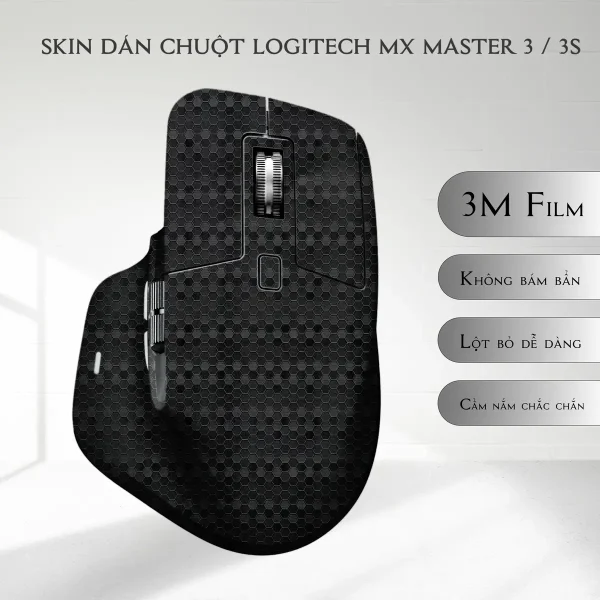 Skin dán chuột Logitech MX Master 2, 2s, 3, 3s mẫu vân tổ ong