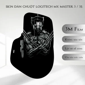 Skin dán chuột Logitech MX Master 2, 2s, 3, 3s mẫu wolverine film007