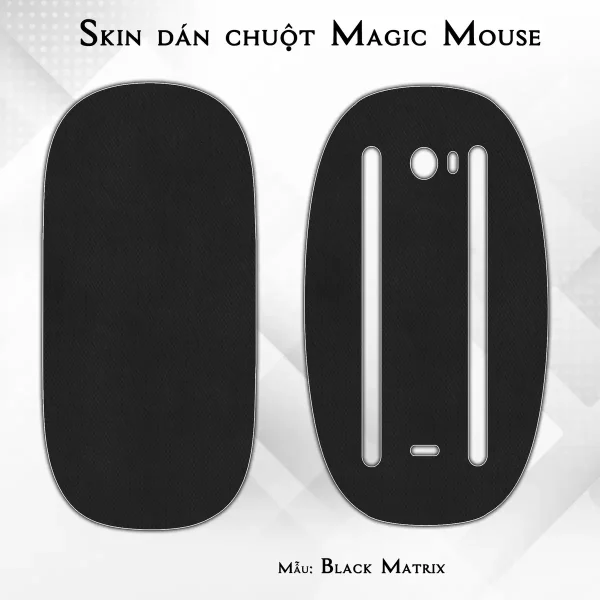Skin dán chuột Magic Mouse mẫu Black Matrix