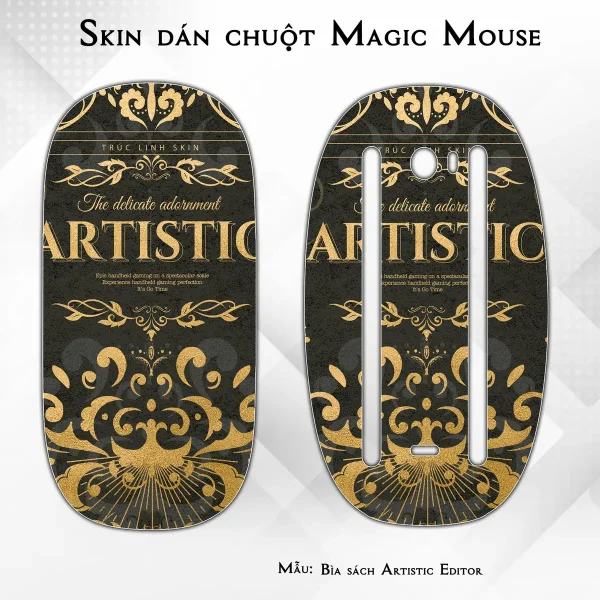 Skin dán chuột Magic Mouse mẫu Bìa sách Artistic Editor