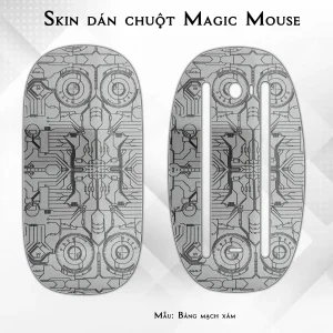 Skin dán chuột Magic Mouse mẫu Bảng mạch xám