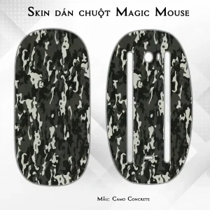 Skin dán chuột Magic Mouse mẫu Camo Concrete