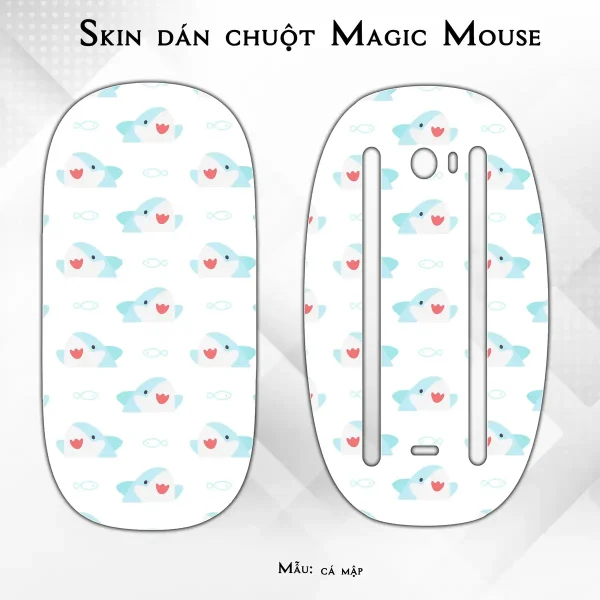 Skin dán chuột Magic Mouse mẫu cá mập