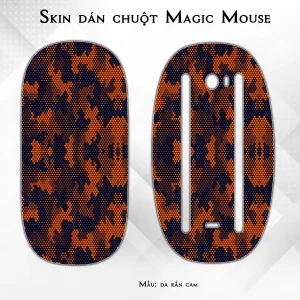 Skin dán chuột Magic Mouse mẫu da rắn cam