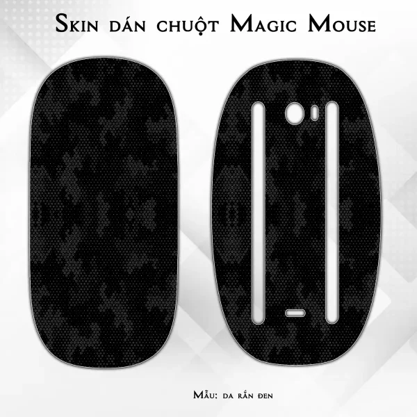 Skin dán chuột Magic Mouse mẫu da rắn đen