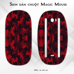 Skin dán chuột Magic Mouse mẫu da rắn đỏ