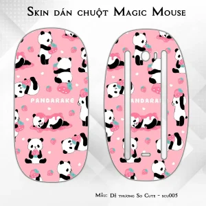 Skin dán chuột Magic Mouse mẫu Dễ thương So Cute - scu005