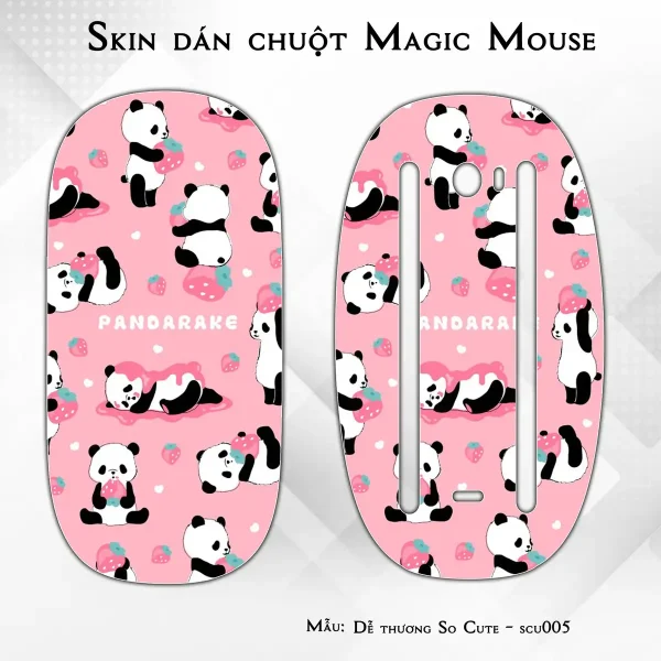Skin dán chuột Magic Mouse mẫu Dễ thương So Cute - scu005