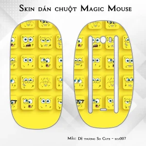 Skin dán chuột Magic Mouse mẫu Dễ thương So Cute - scu007